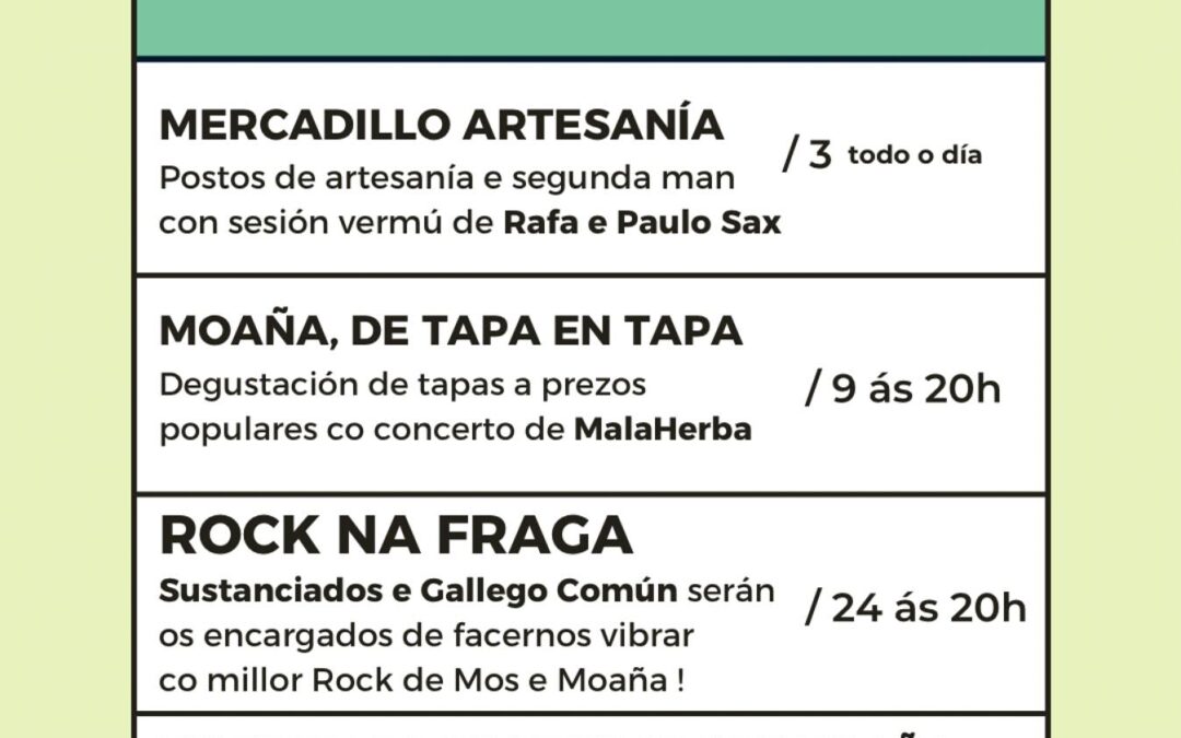Axenda cultural de maio en A Talangreira 🌿