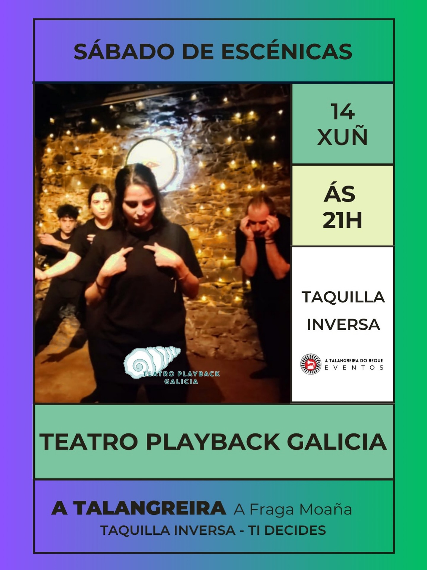 sabado de escenicas teatro playback A Talangreira